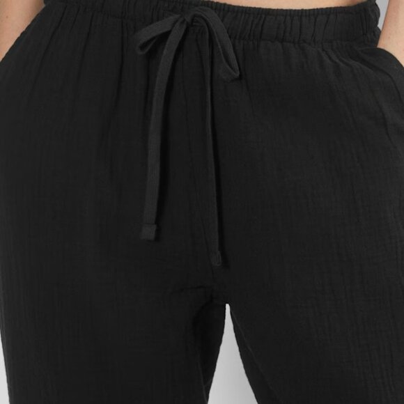 NWT Aritzia LITTLE MOON AirPlush Cotton Sail Pant Black - Picture 4 of 10